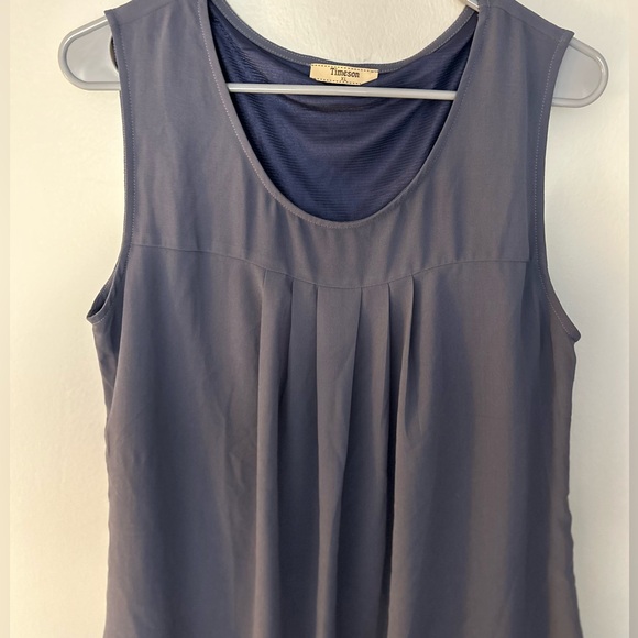 Timeson Women's Sleeveless Chiffon Tank Top - Picture 7 of 7